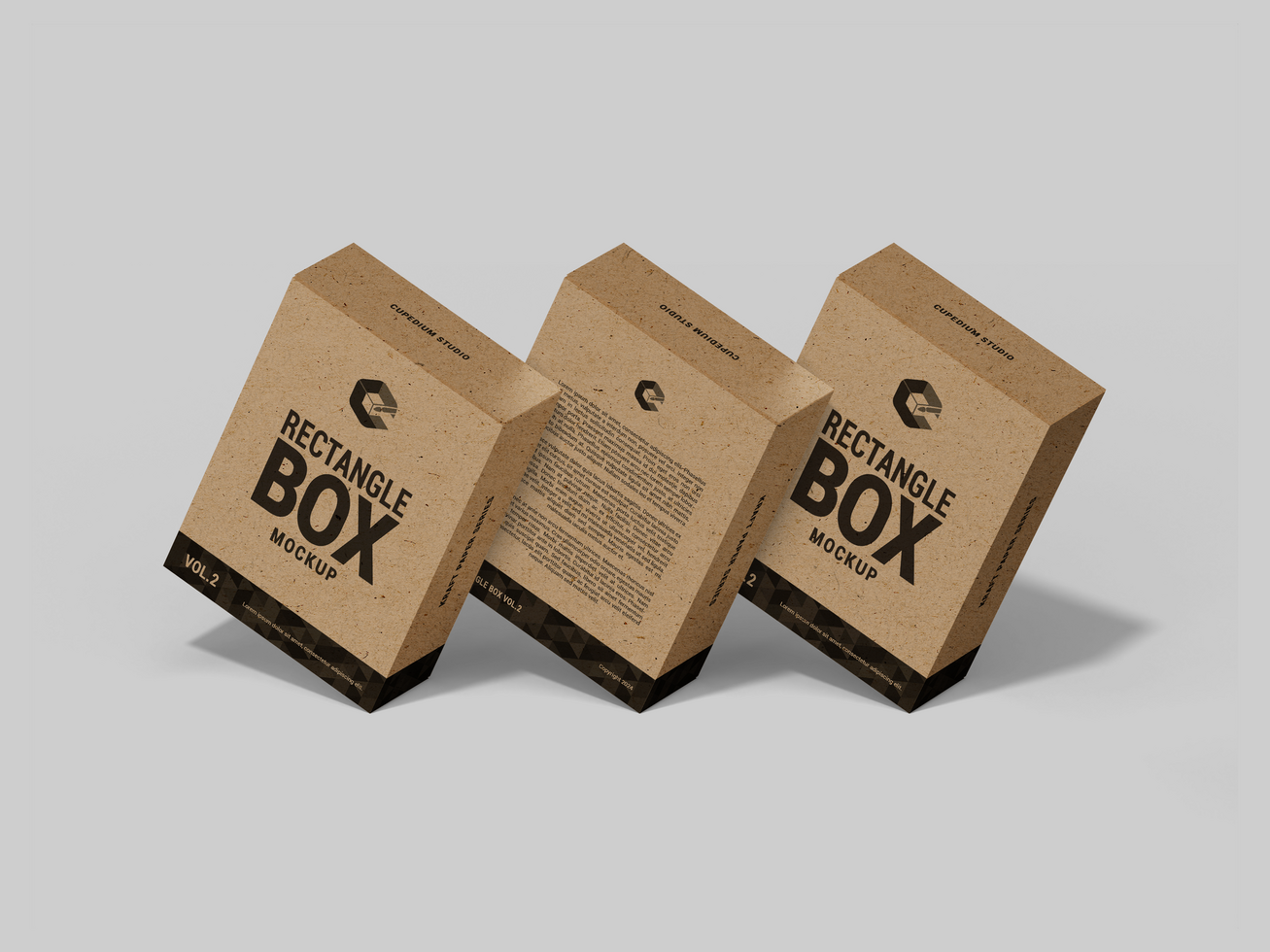 Realistic White Black Colorful Blank Rectangle Box isolated on white background - 3D Rendering Software Mock-up psd