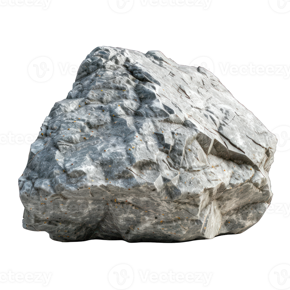 Set of sharp, pointed, and heavy mineral rocks isolated on a transparent background. , cutout, or clipping path. png