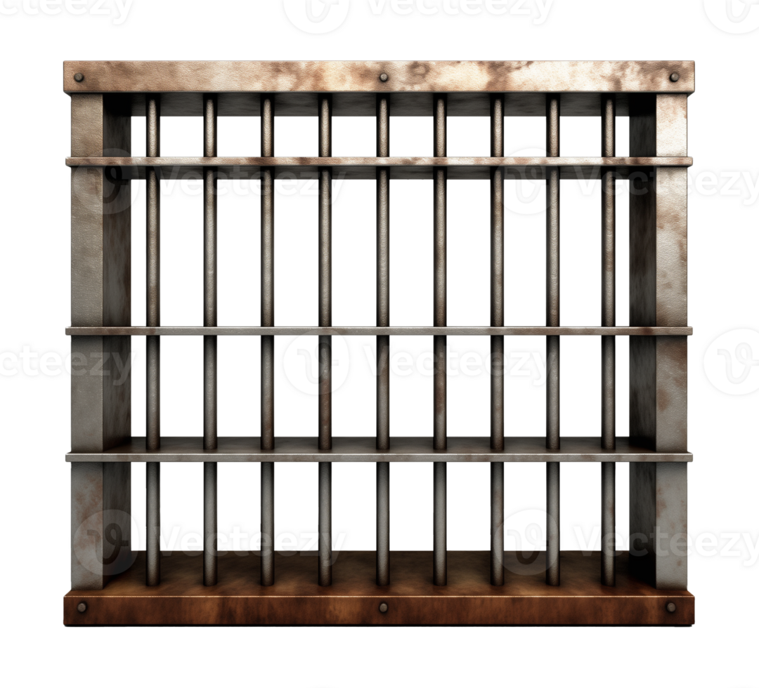 Prison Jail Window Bars Isolated on Transparent Background png