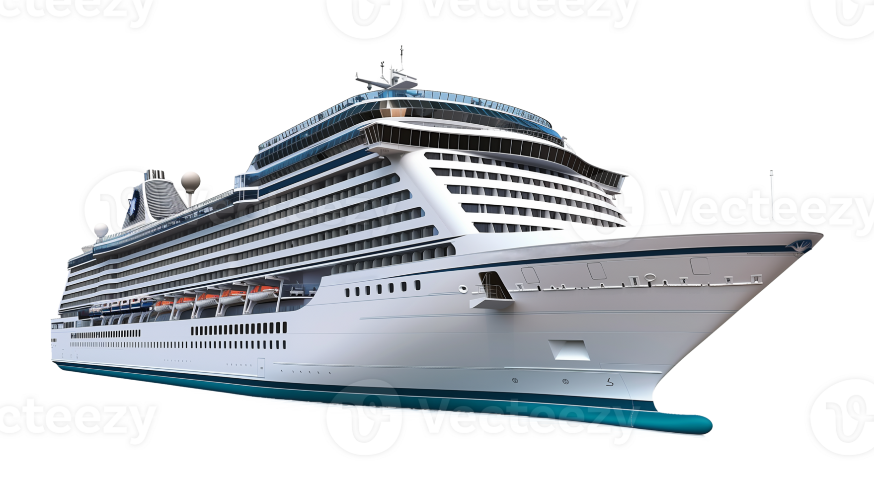 Cruise Ship Isolated on Transparent Background png