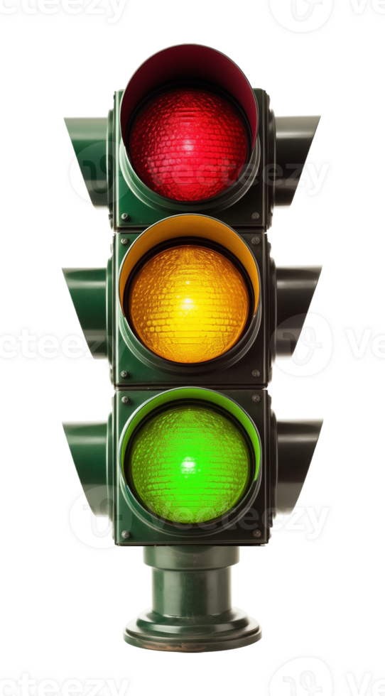 Traffic Light Isolated on Transparent Background png