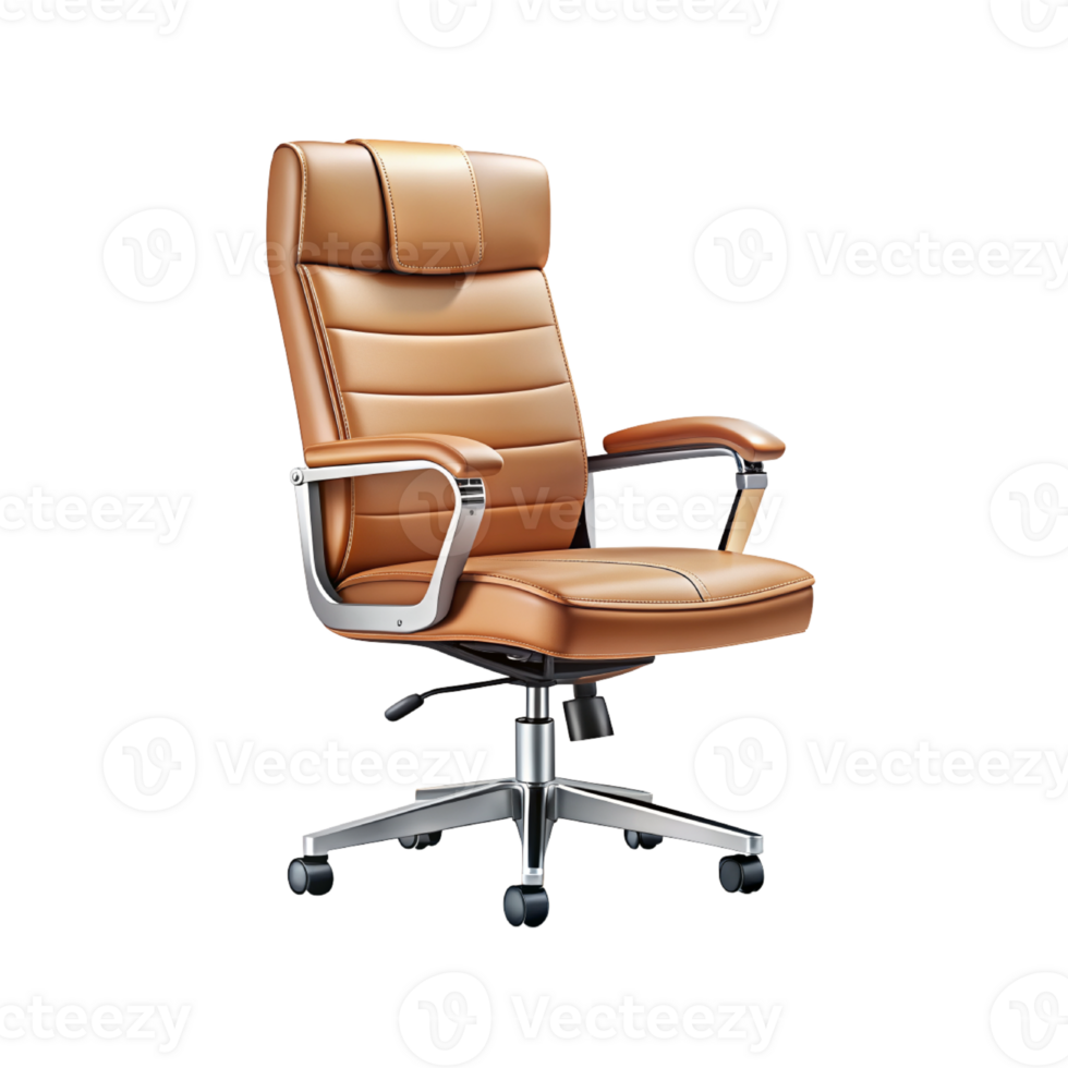 office chair with arms and back on a white background png