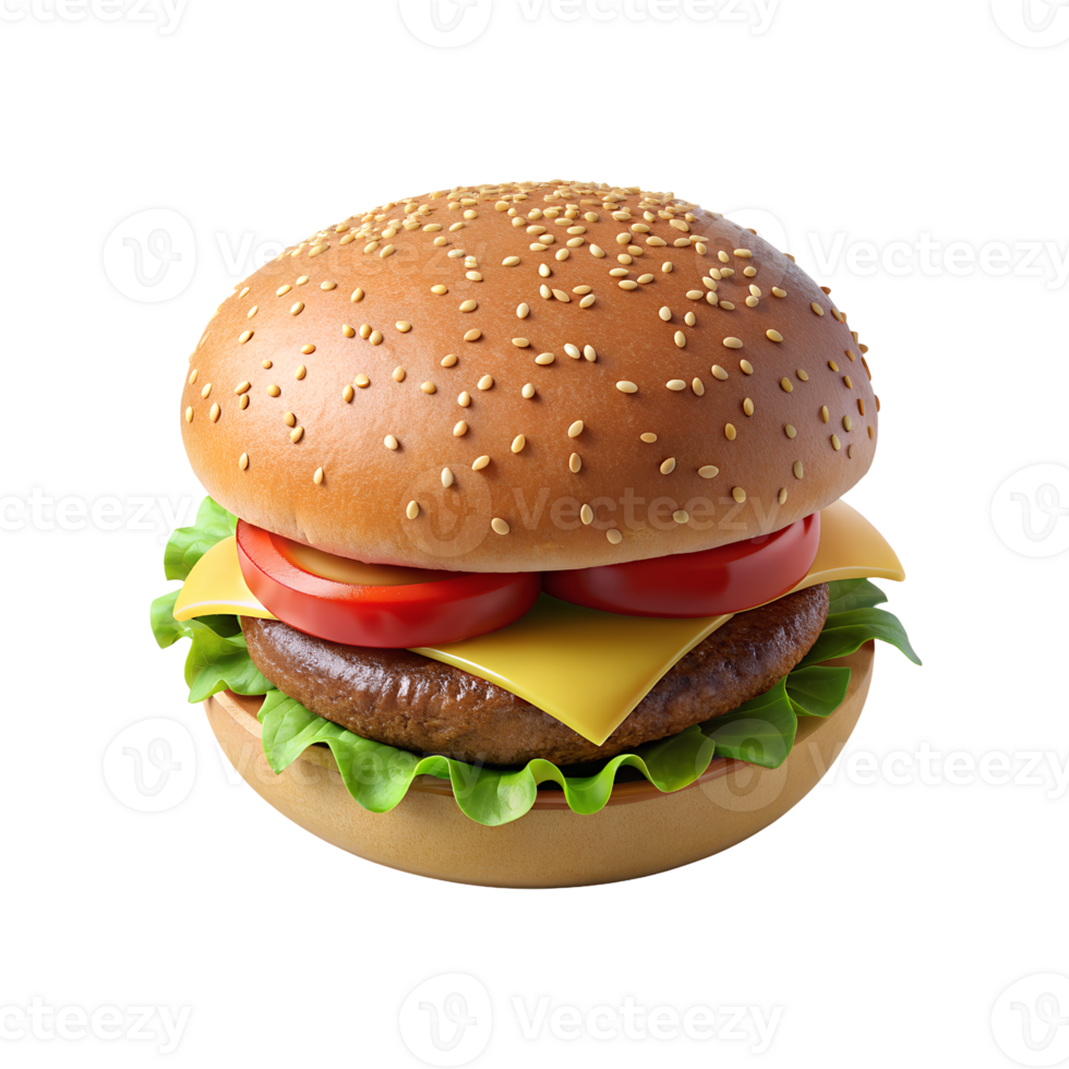 a hamburger on a white background png