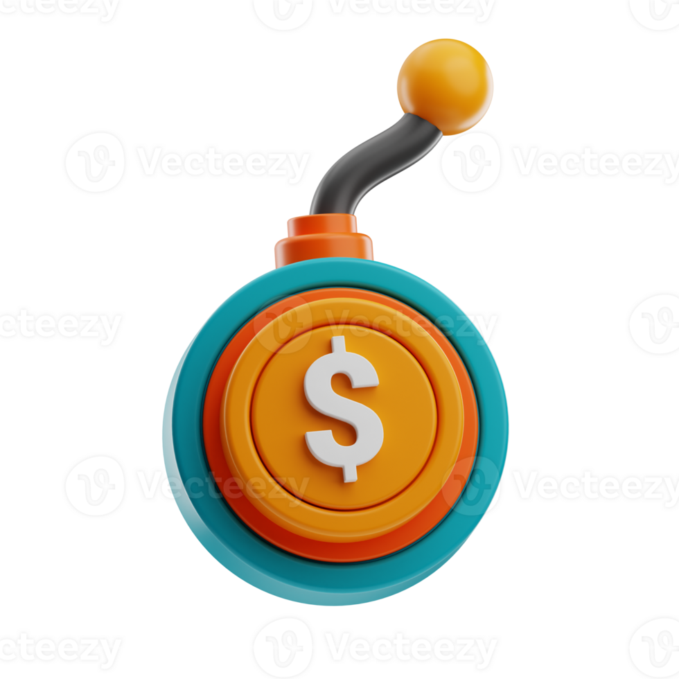 Investment Risk investment business illustration 3d png