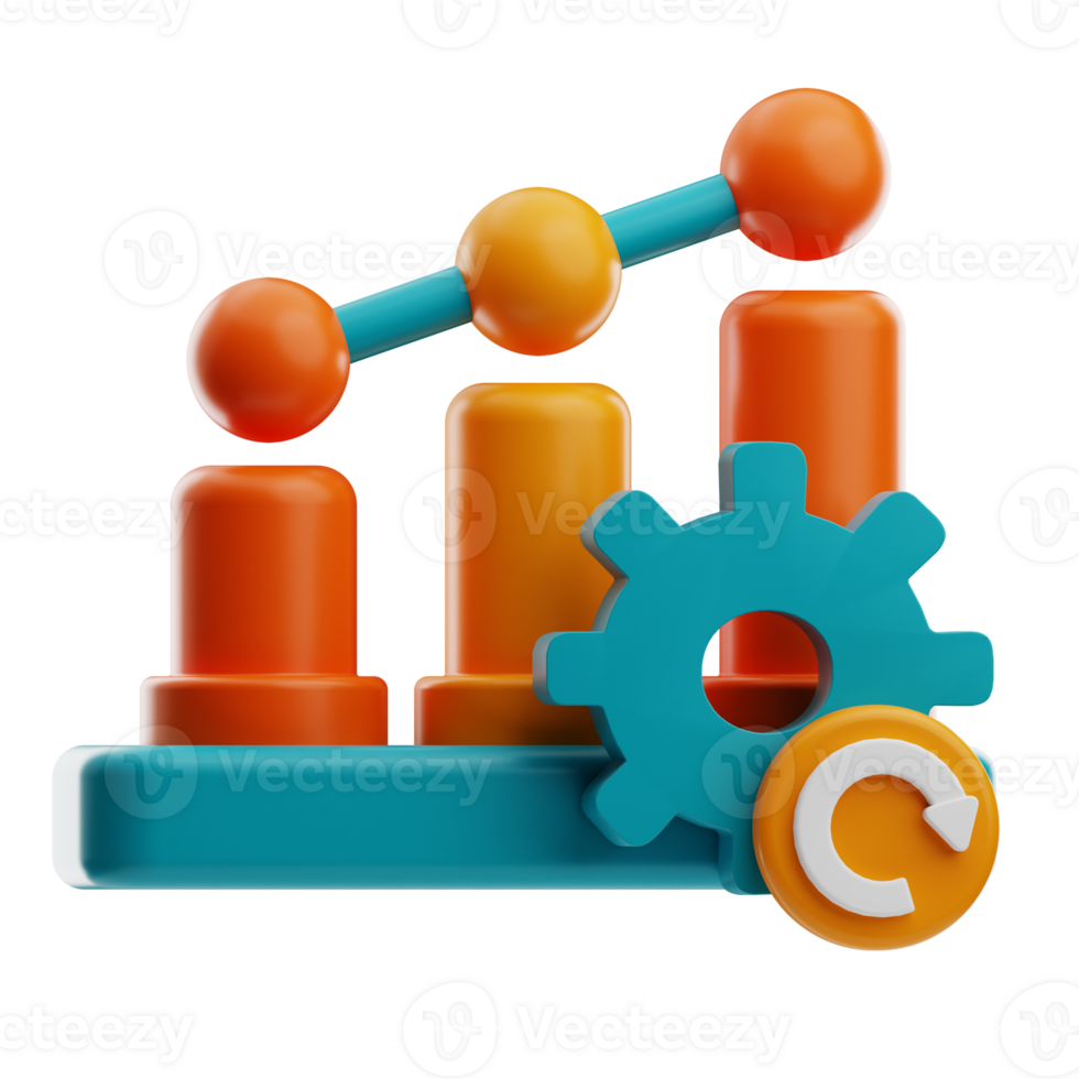 Business Progress investment business illustration 3d png