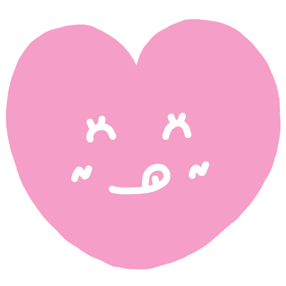 cute heart cartoon png