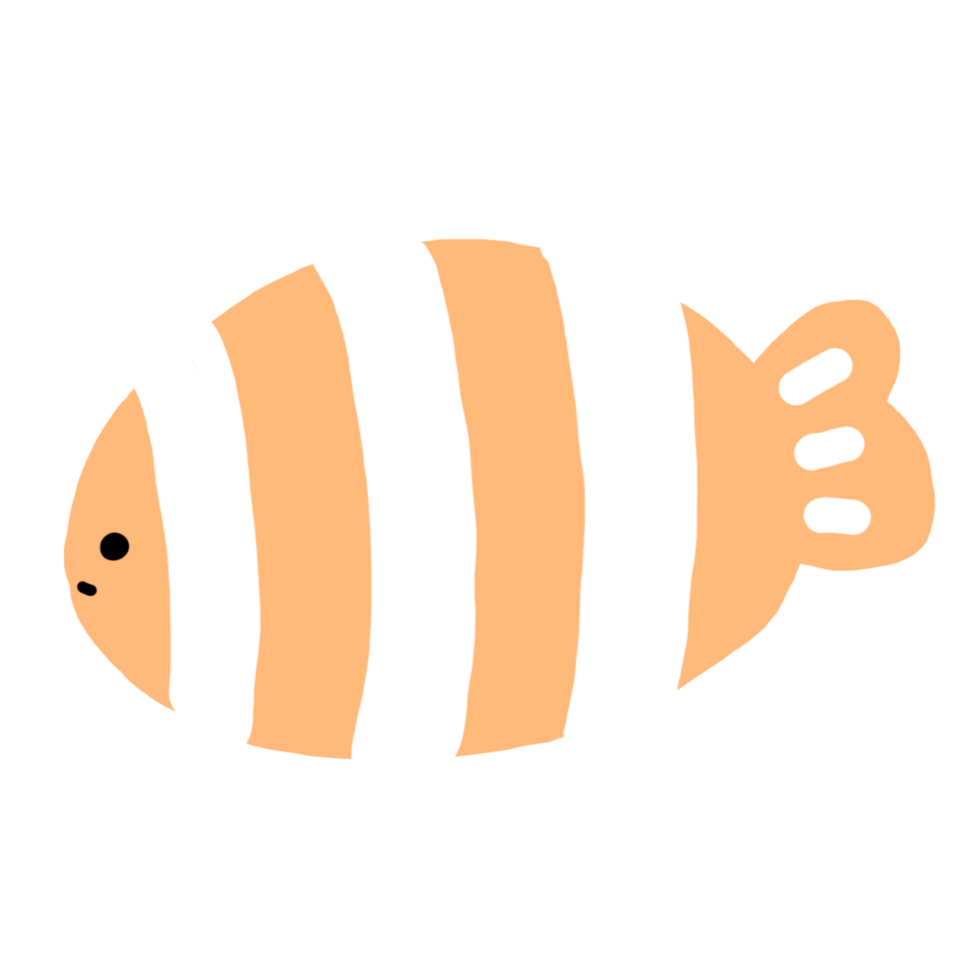cute clownfish cartoon png
