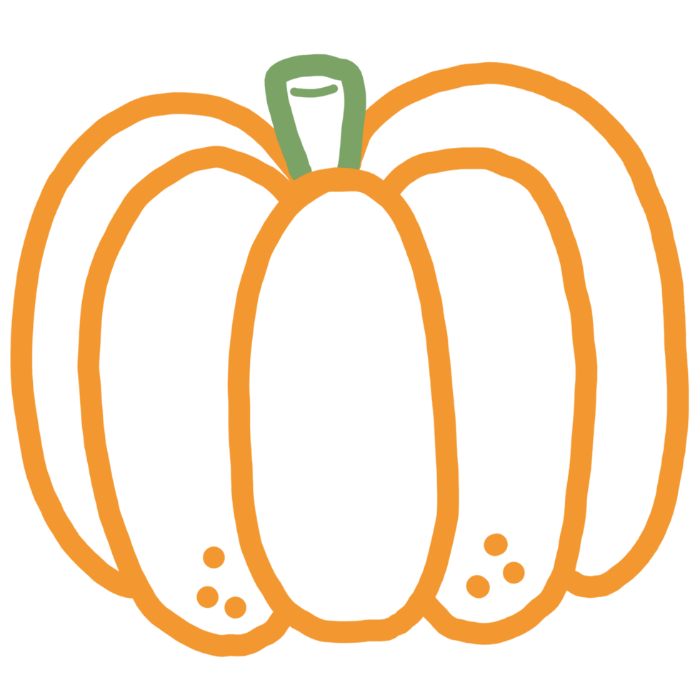 line pumpkin cartoon png