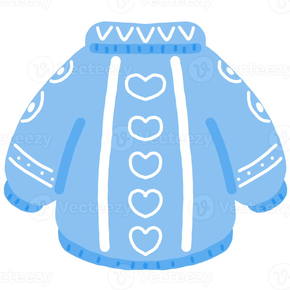 cute blue coat png