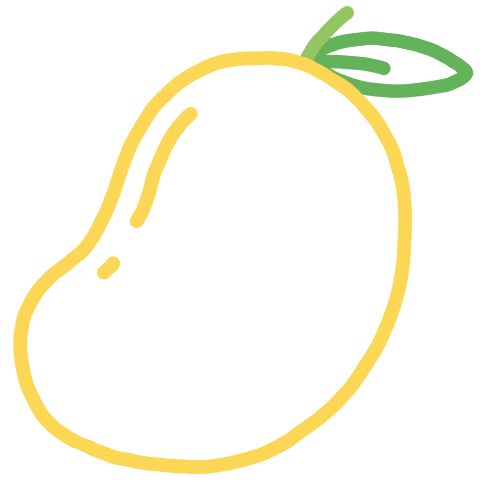 yellow line mango png