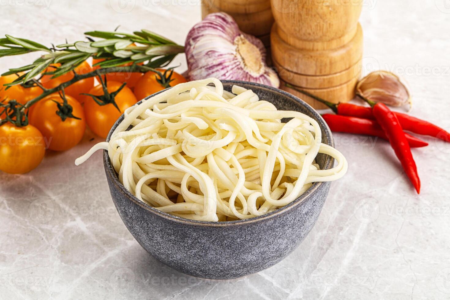 Traditiona Asian cuisine - Udon noodle photo