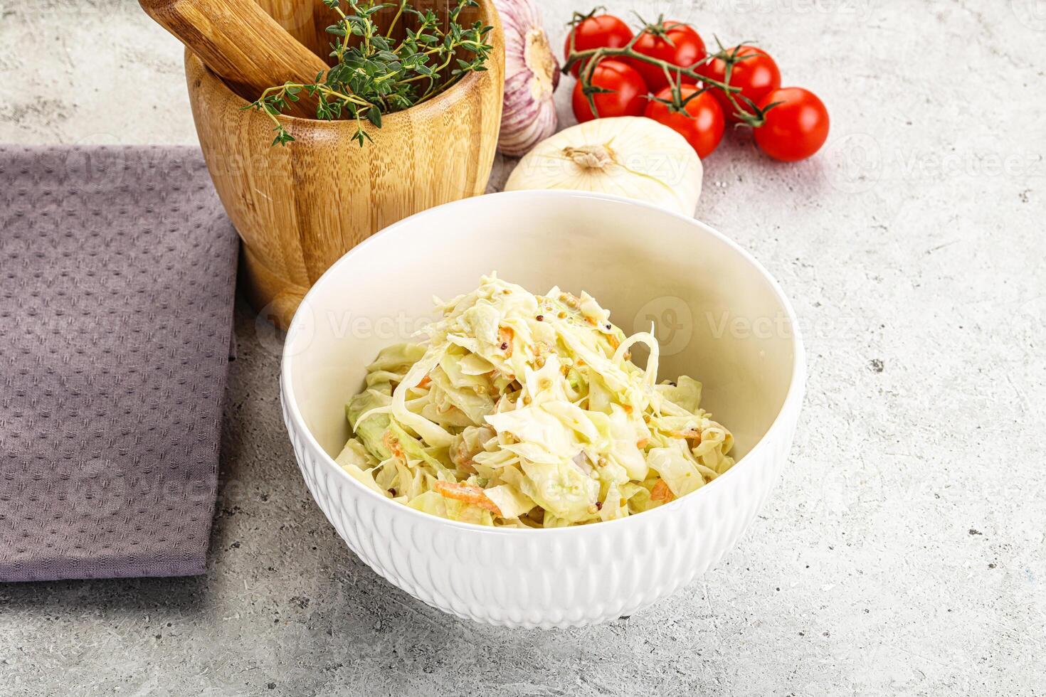 Dietary tasty Cole slaw salad photo