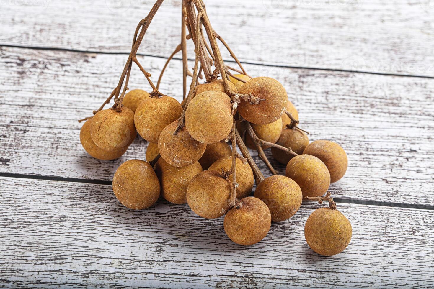 Ripe sweet tropical Longan fruit photo