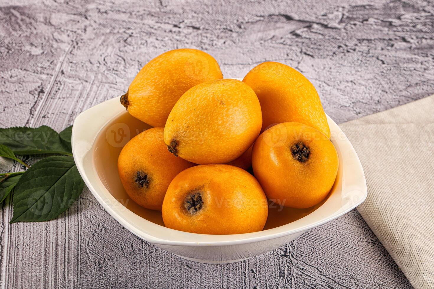 Ripe sweet juicy medlar fruit photo