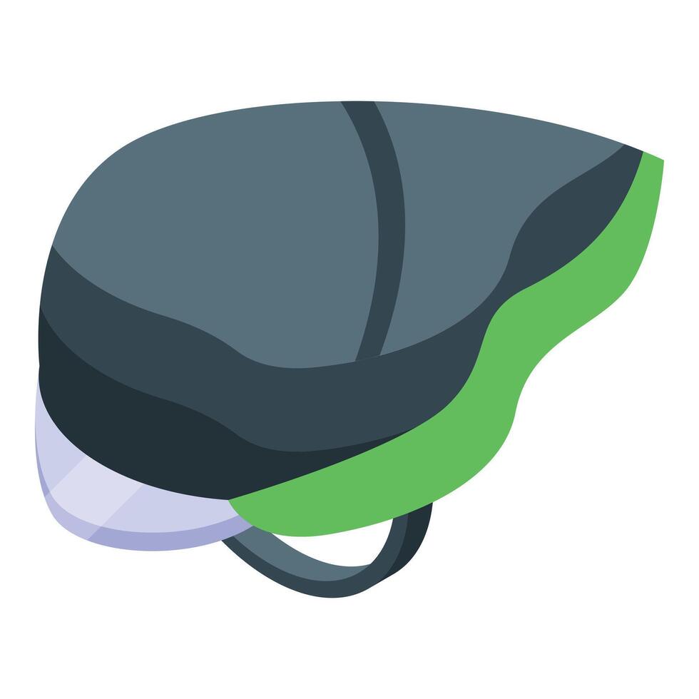 Modern bicycle helmet offering safety and style for cyclists vector