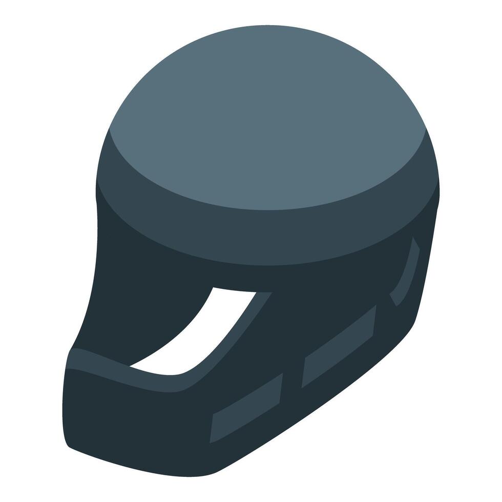 Modern protective helmet providing safety and head protection vector
