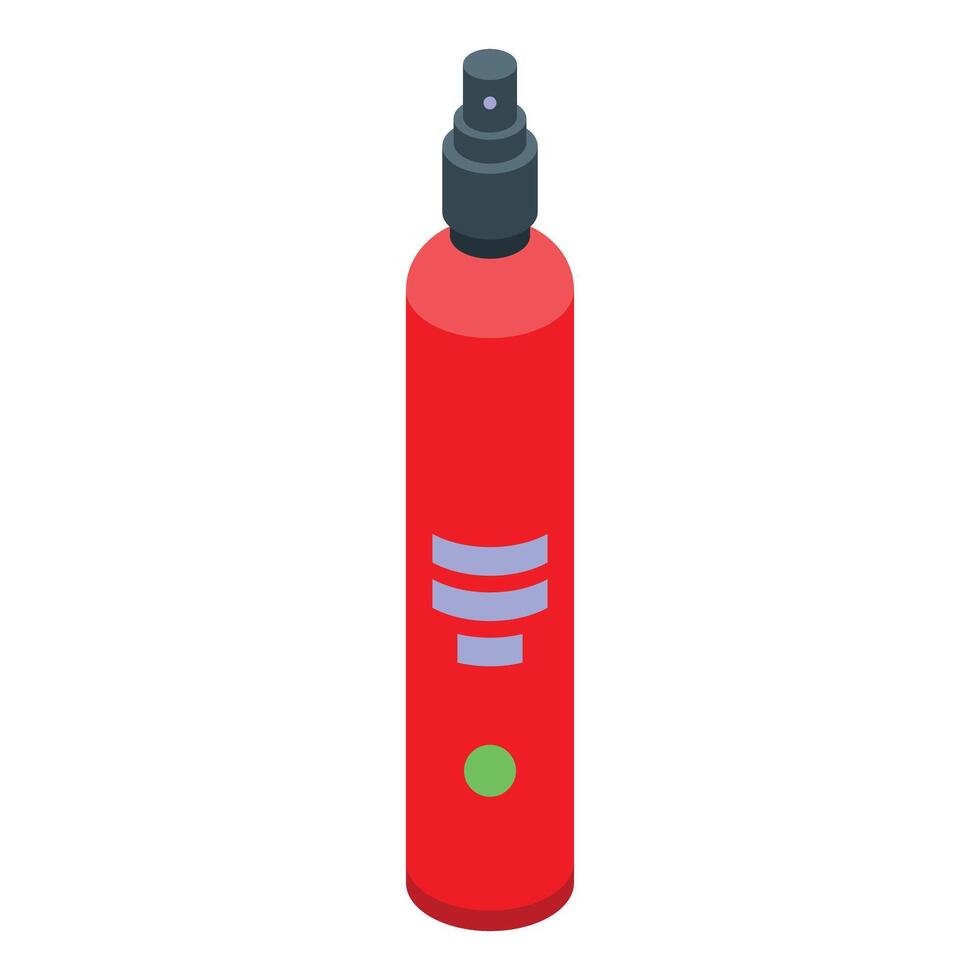 Red spray bottle showing minimalist design vector