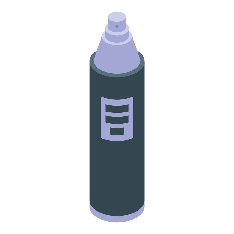 Deodorant spray bottle spreading freshness with pleasant smell vector