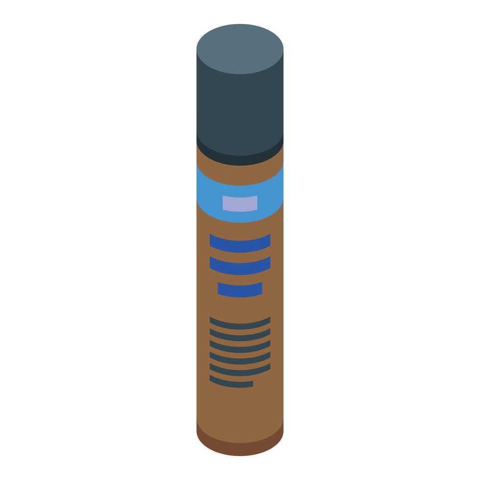 Deodorant stick standing up with blue label vector