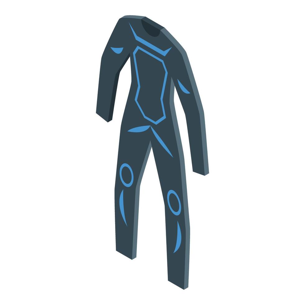 Futuristic protective costume showing exoskeleton for virtual reality gaming vector