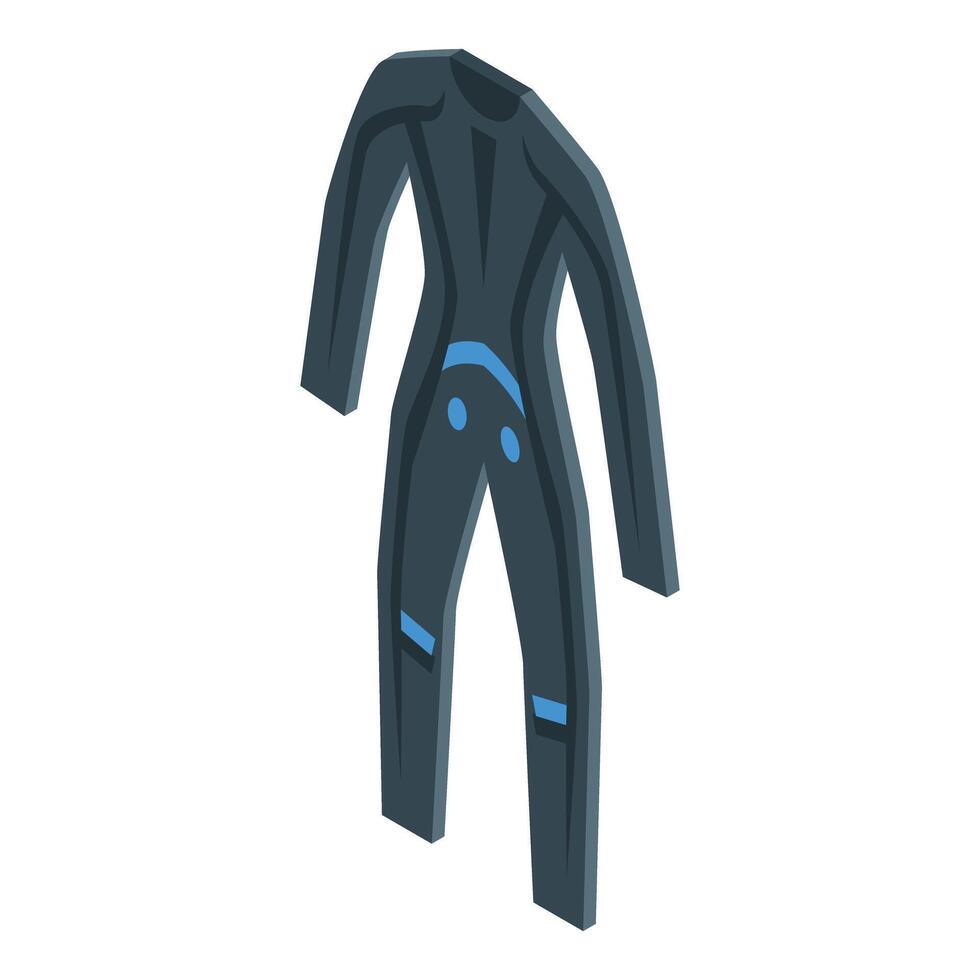 Professional diving suit for extreme water sports vector