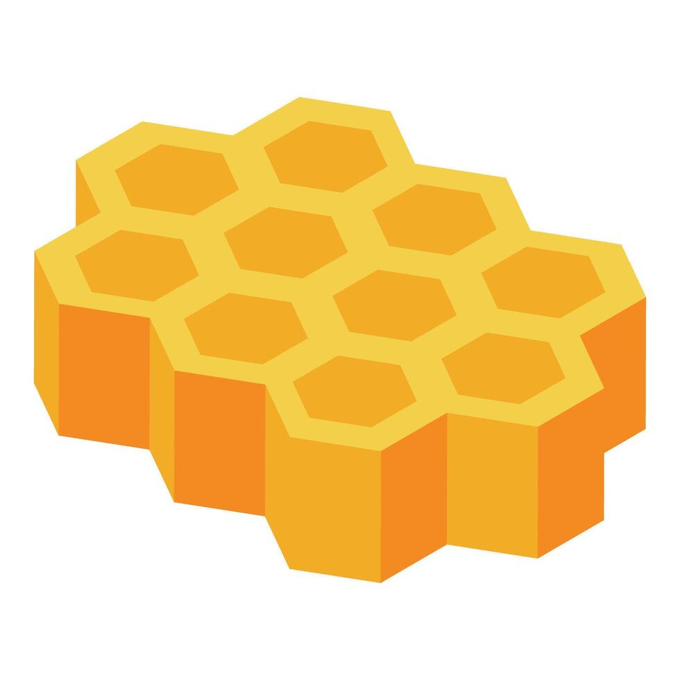 Honeycomb structure forming a pattern of hexagons vector