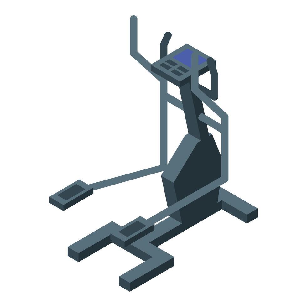 Elliptical trainer machine for home fitness workout vector