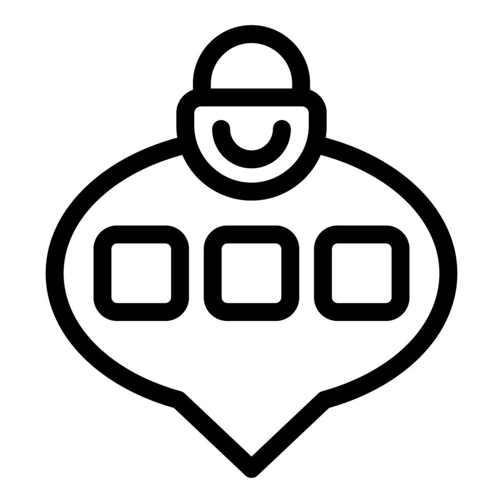 Chatbot is giving positive feedback with three boxes for rating vector