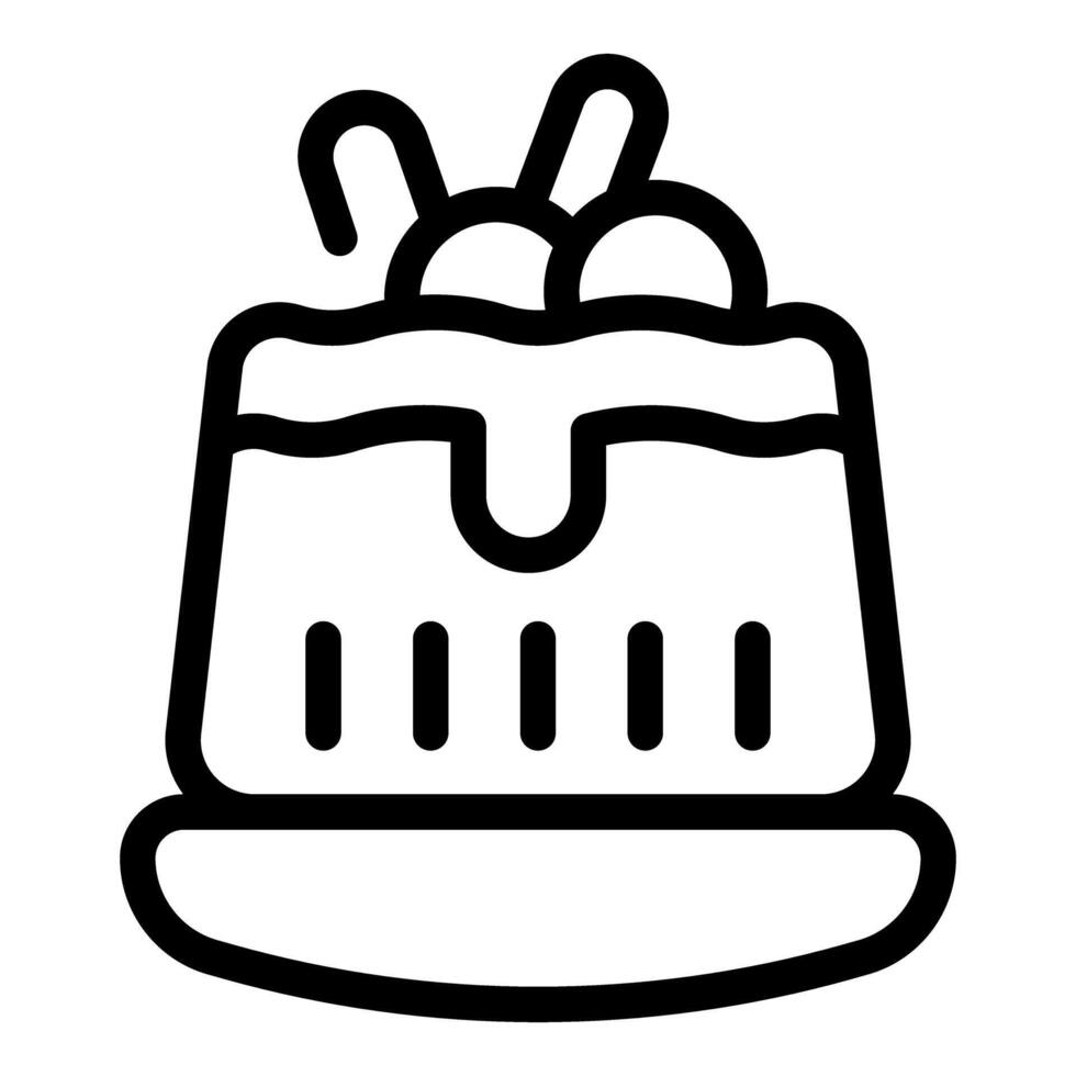 Delicious cake with cream and cherries is waiting to be eaten on white background vector
