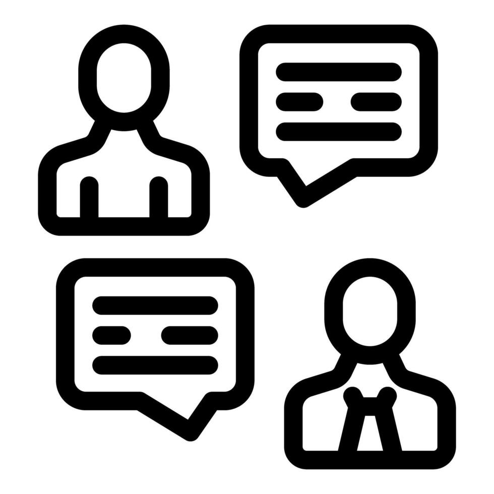 People communicating with speech bubbles exchanging information vector