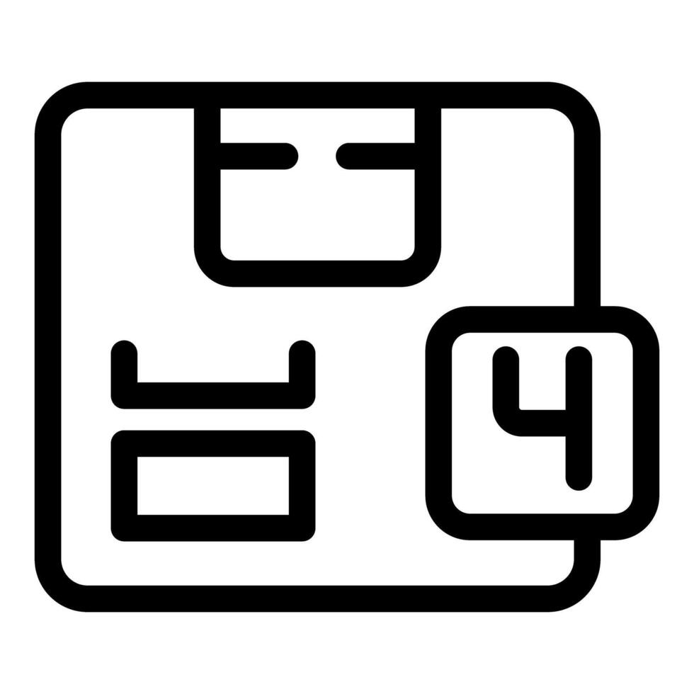 Cardboard box with fragile symbol indicating handling with care vector