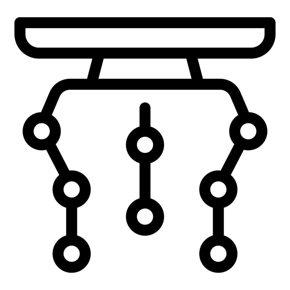 Algorithm flowchart showing data processing and analysis vector