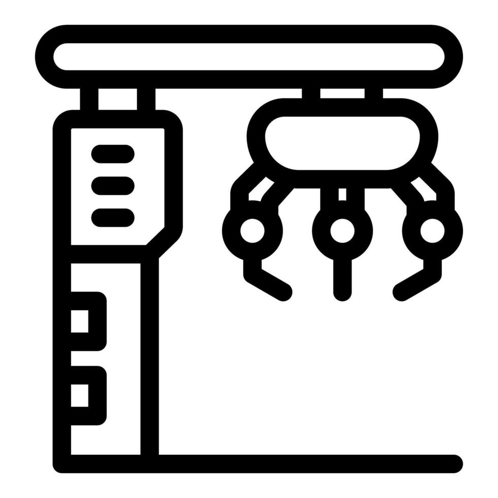 Industrial robot manipulator operating in automated factory vector