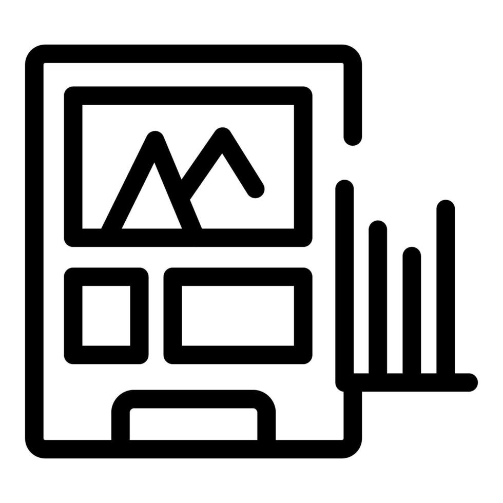 Website traffic growing up shown on mobile phone screen vector