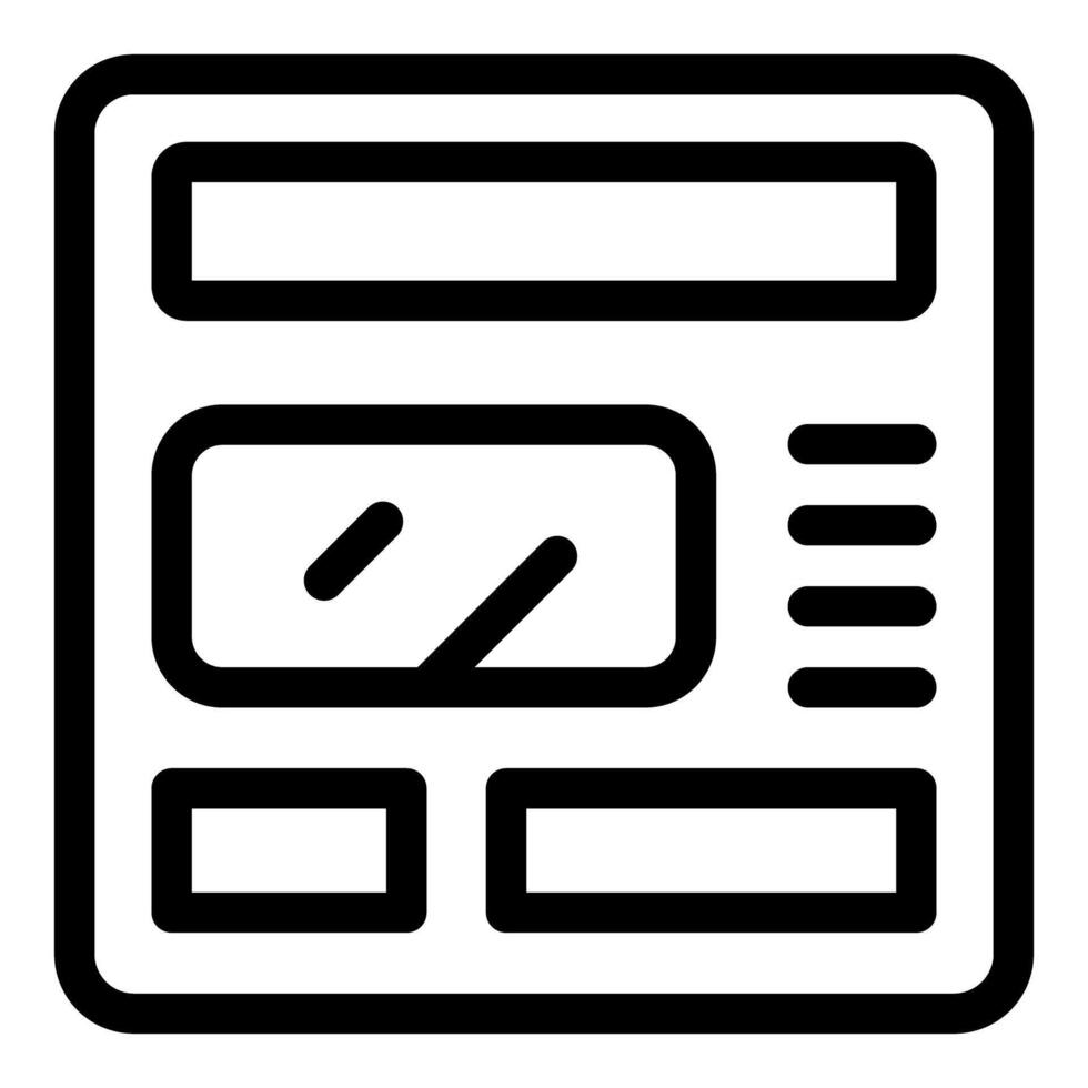 Online newspaper website interface being accessed on desktop computer vector