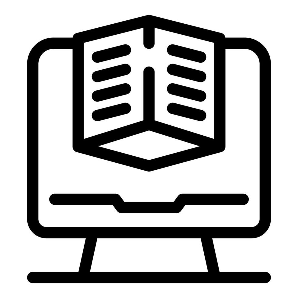 computadora creando Tres dimensional cubo objeto icono vector