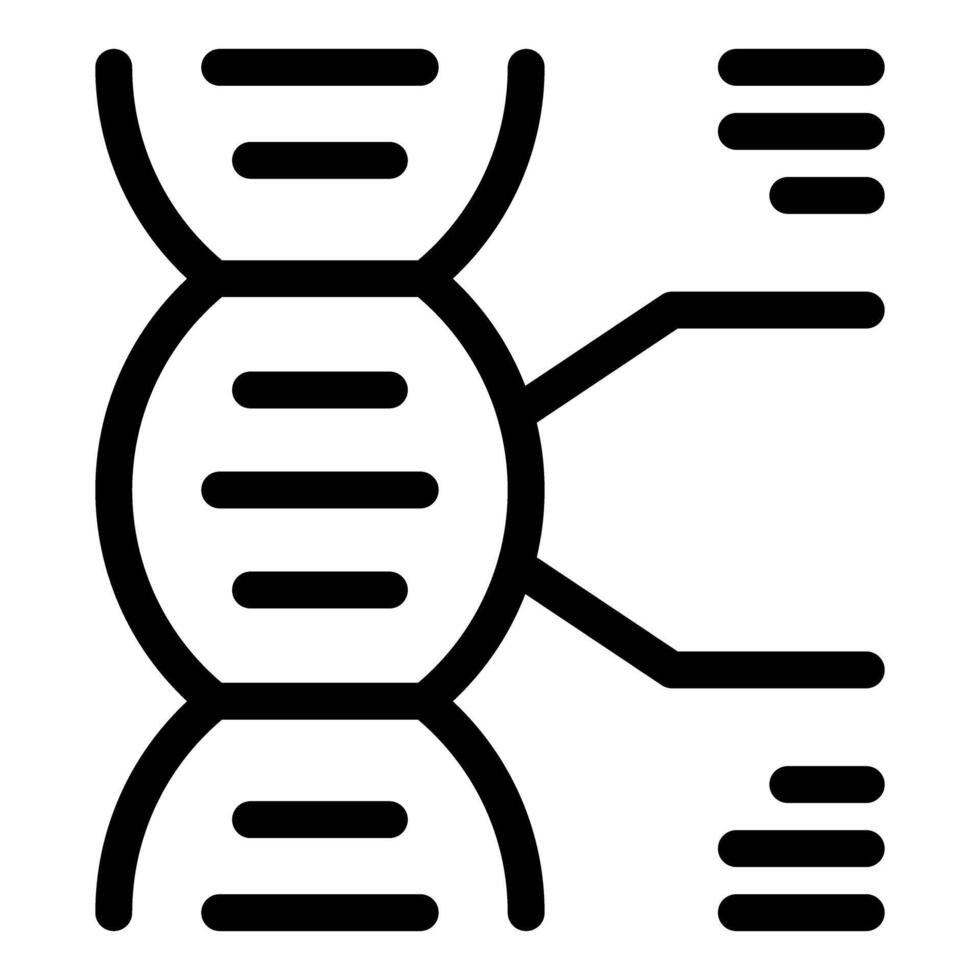 adn estructura conectando con líneas formando un red vector