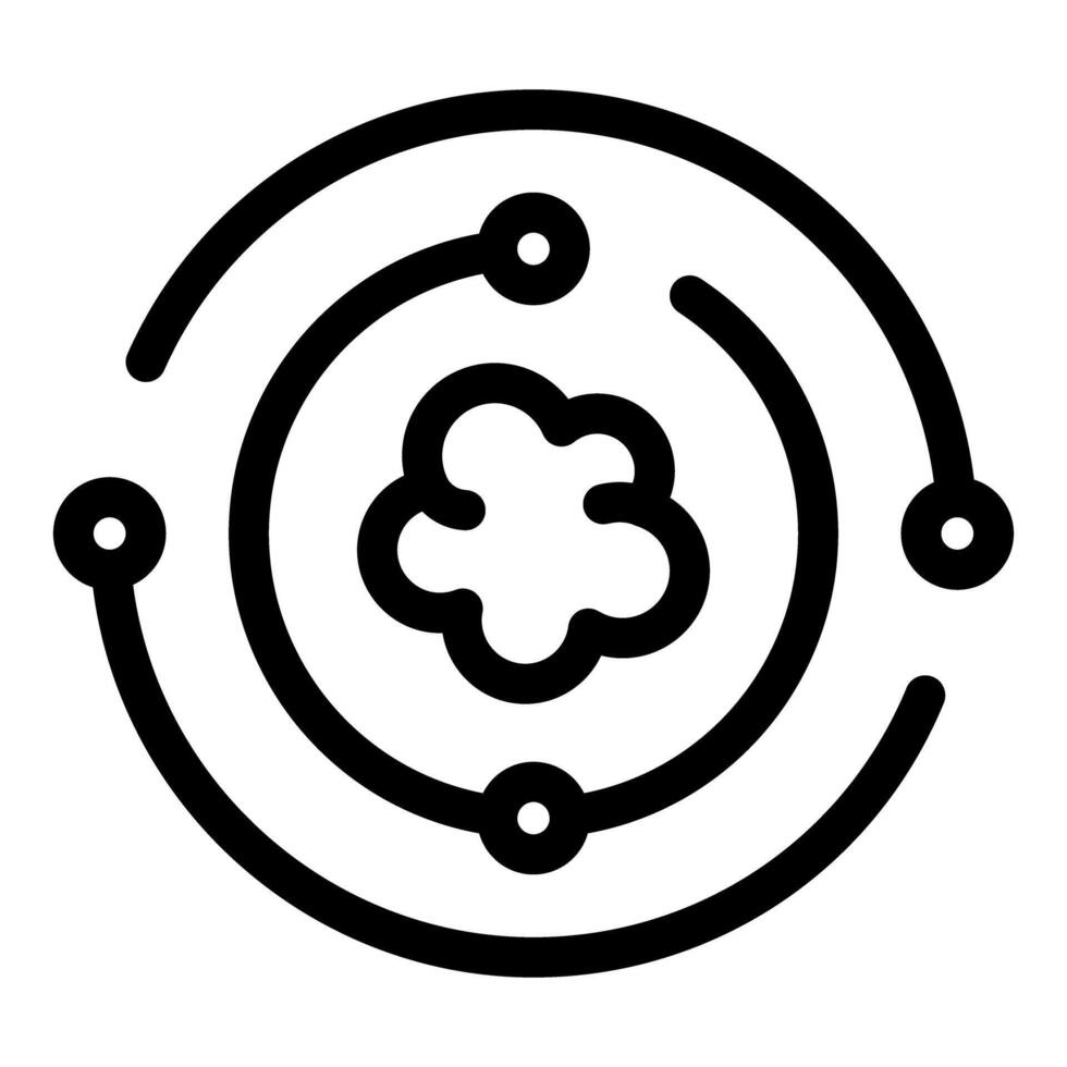 Cloud computing system connecting devices in network vector