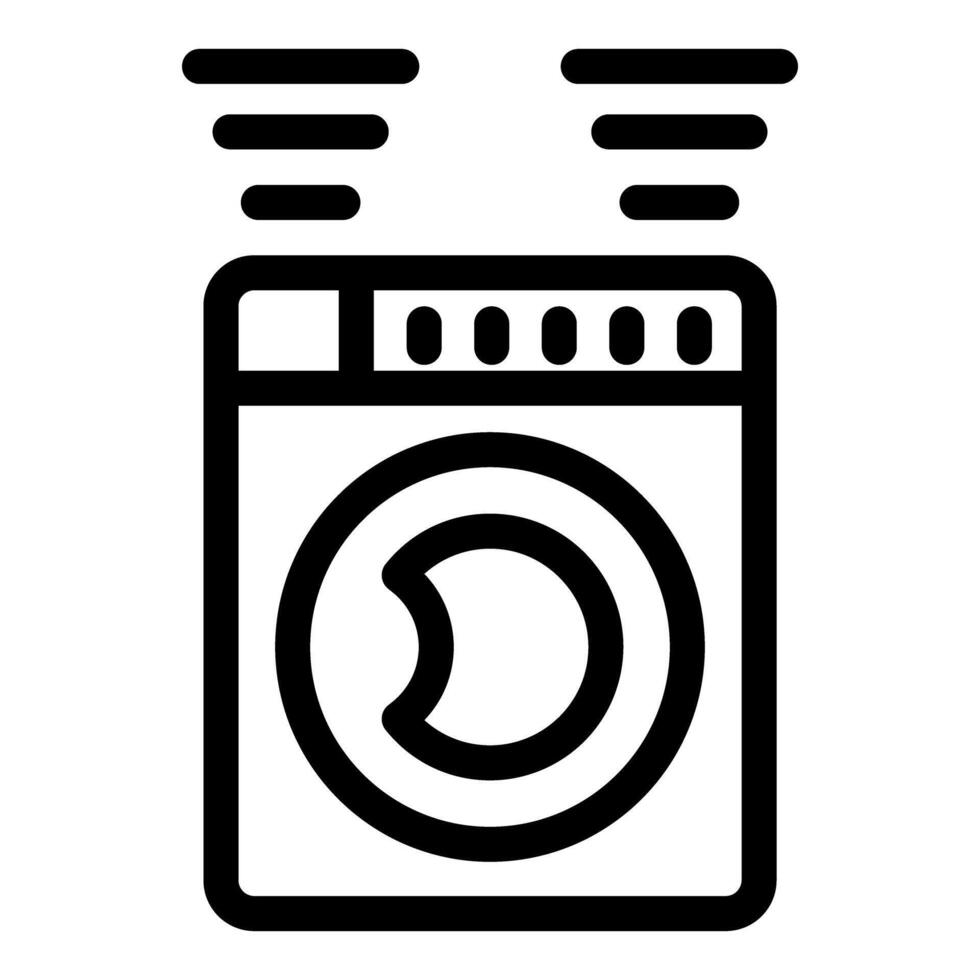 Washing machine making noise icon depicting malfunction vector