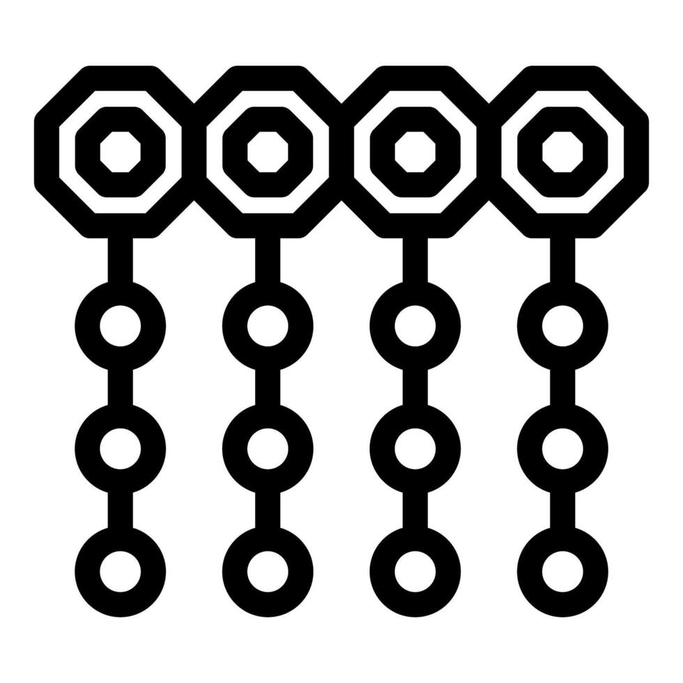 Blockchain network showing decentralized database structure vector