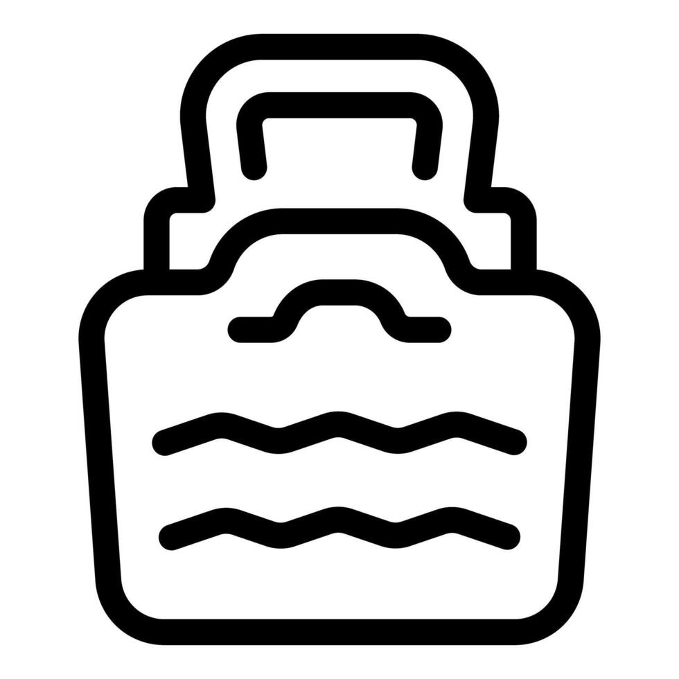 Portable radio playing music with antenna extending upwards vector
