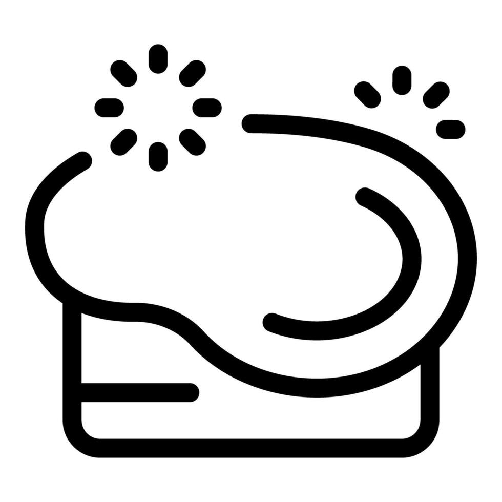 Delicious sandwich with melted cheese and sparkle icons vector
