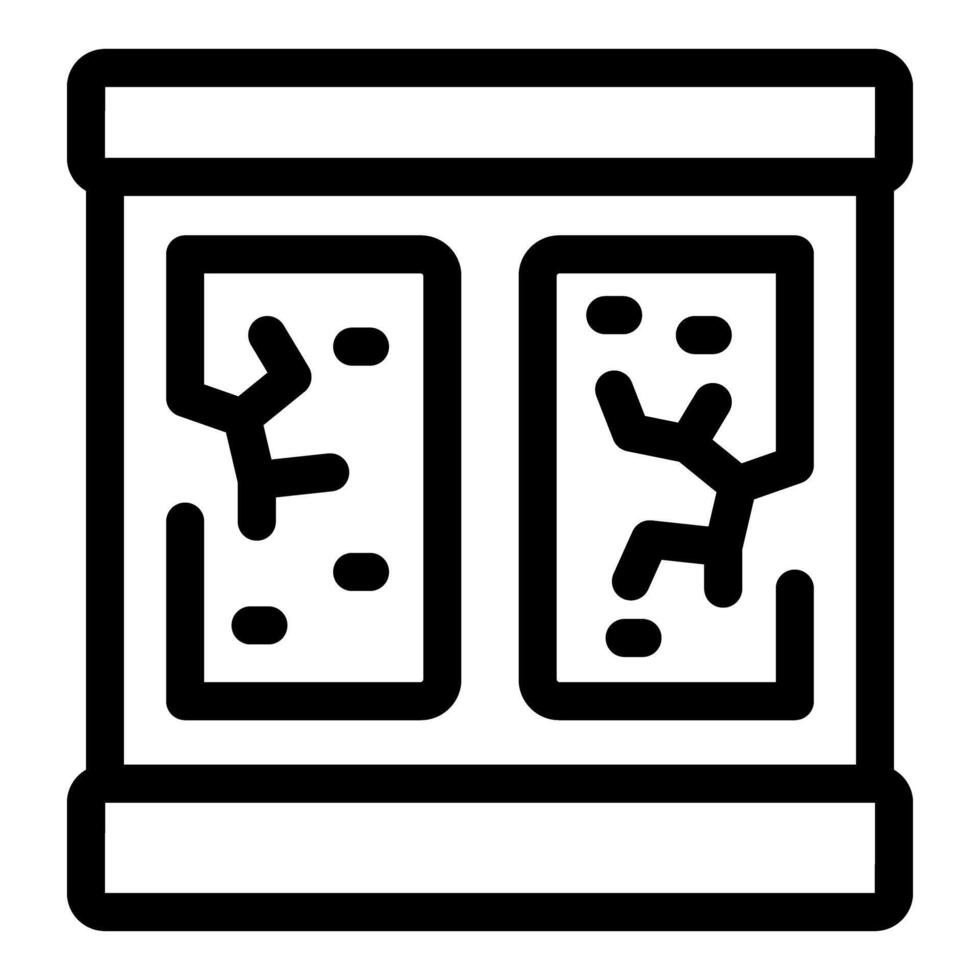 Museum stand presenting ancient stone fragments with petroglyphs vector