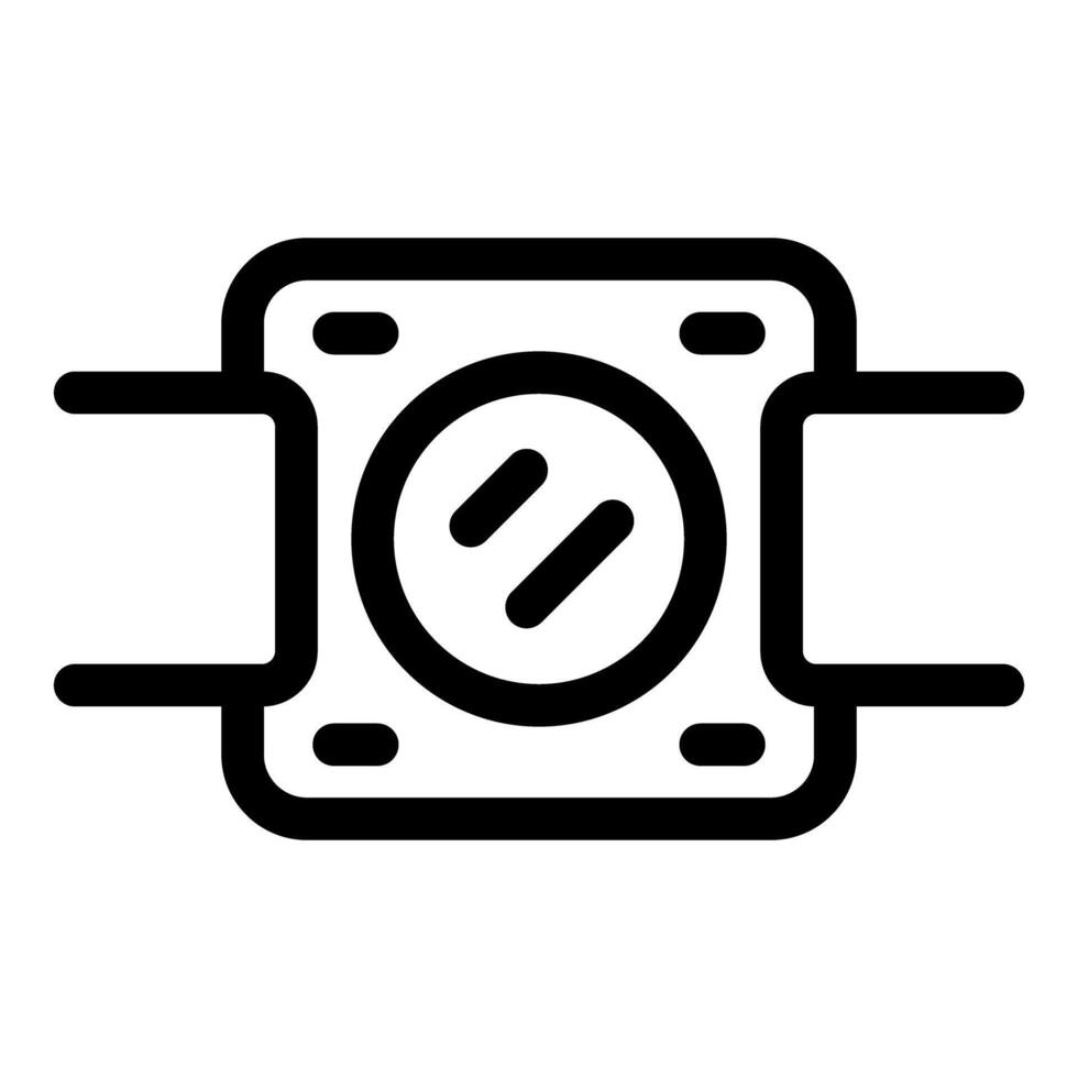 Water meter icon showing flow rate of liquid vector