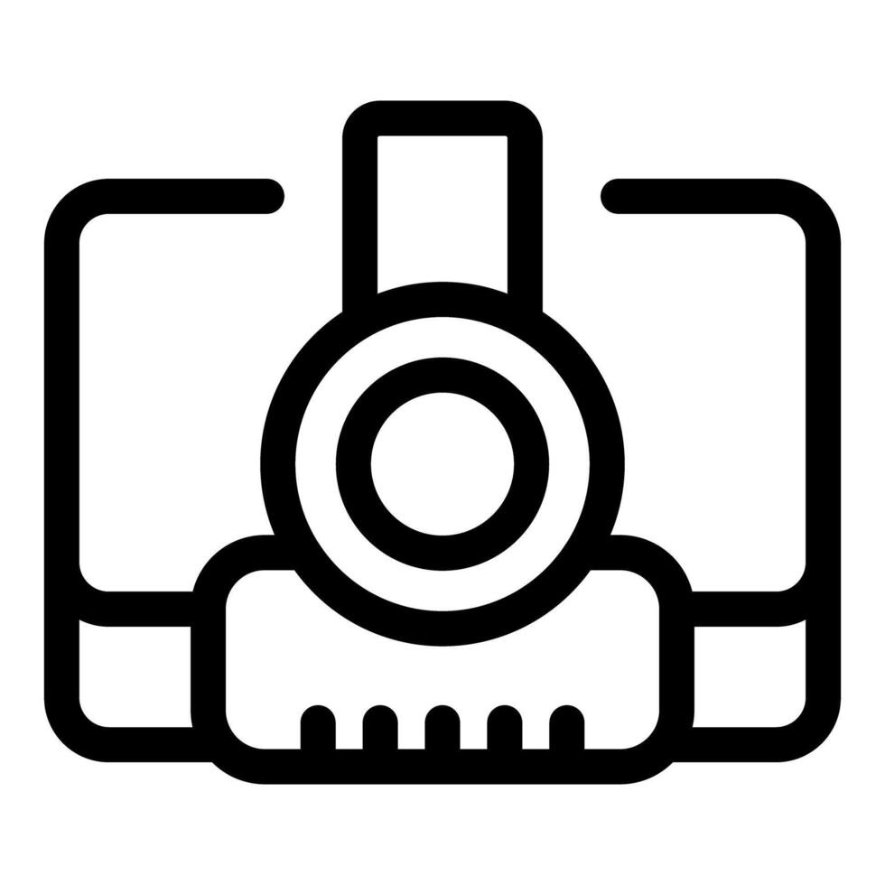 Camera icon representing photography and image capture vector
