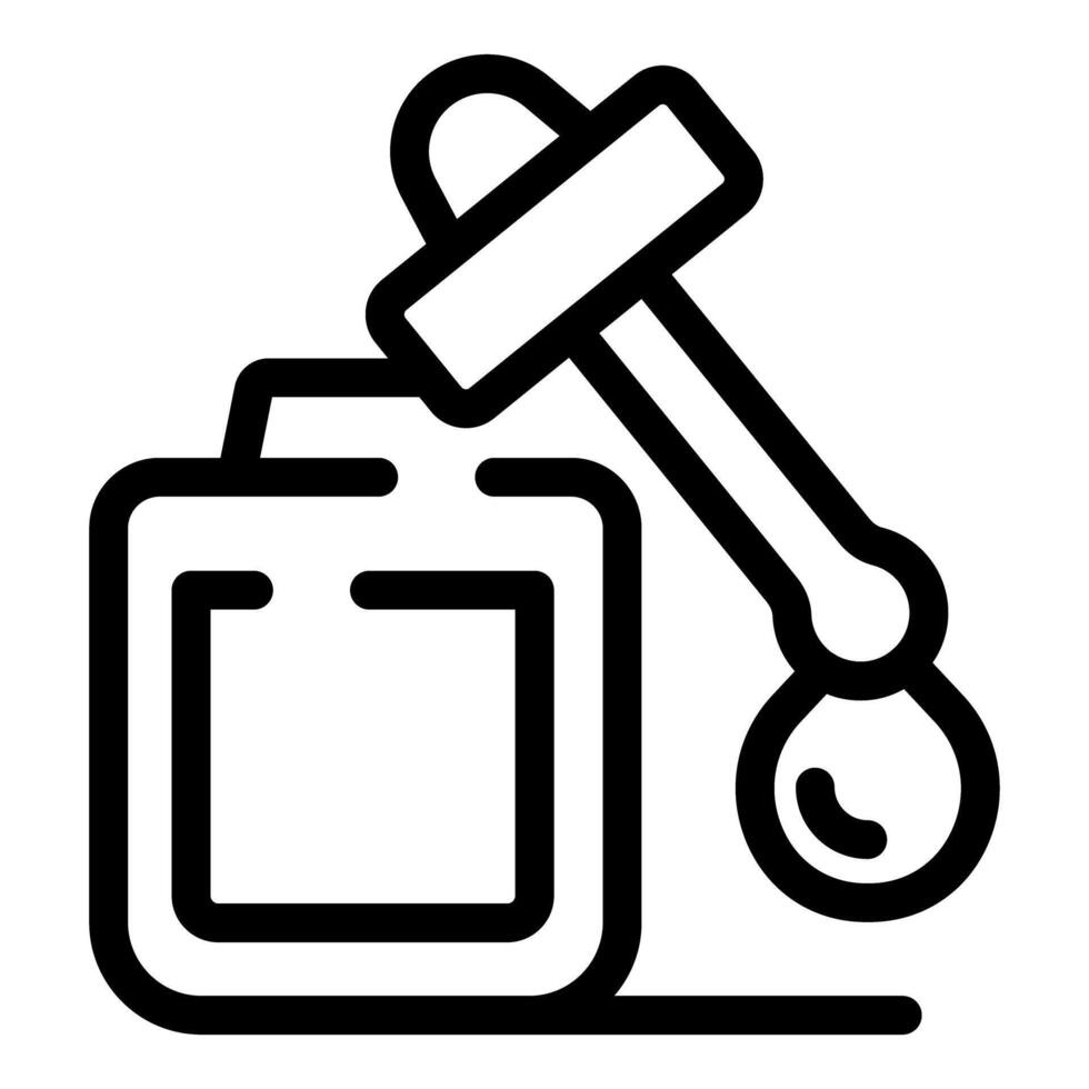 Auction hammer striking down on top of storage box vector