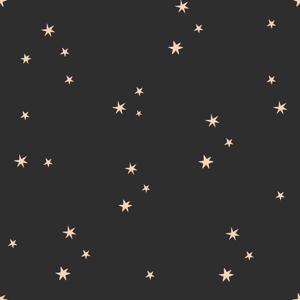 seamless baby pattern with stars vector