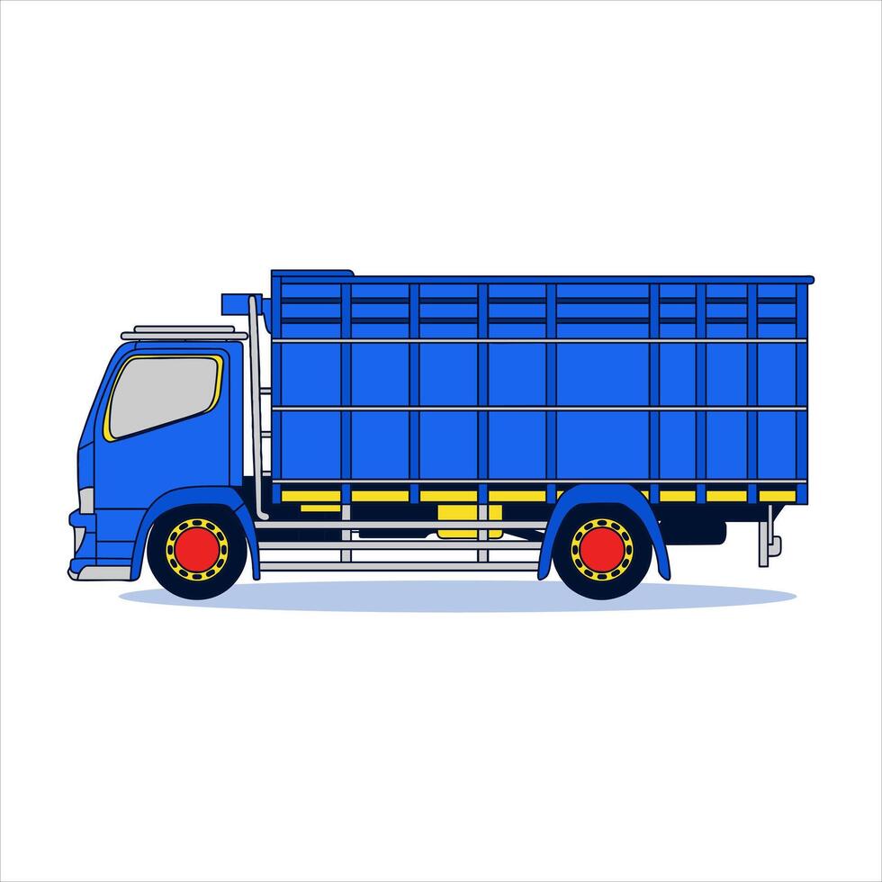 canter truck design template for decal stickers vector