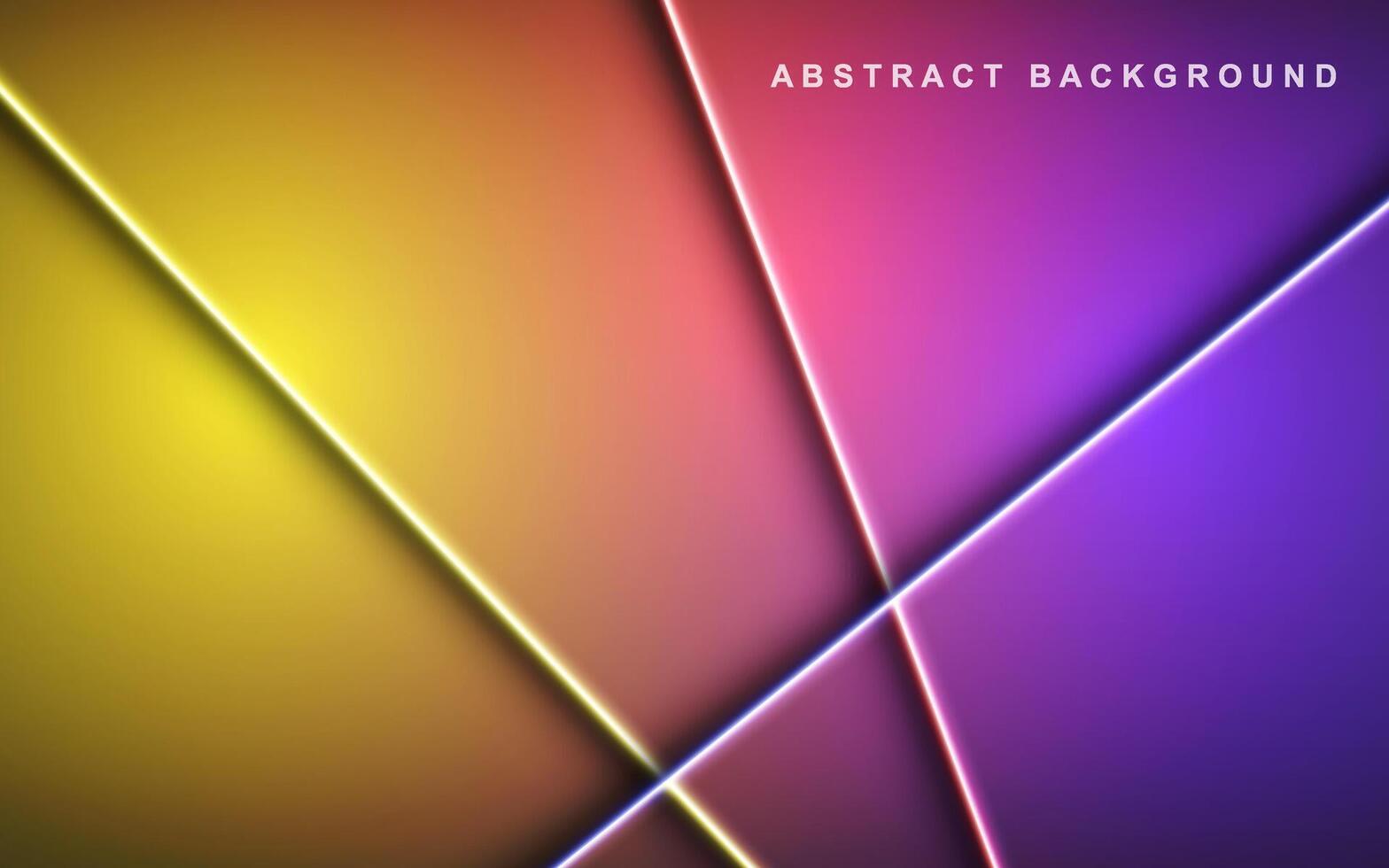 Abstract multi color neon lines moving effect banner pattern design vector