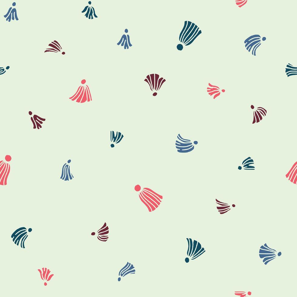 Bunch of Tassels Seamless Pattern illustration Design vector
